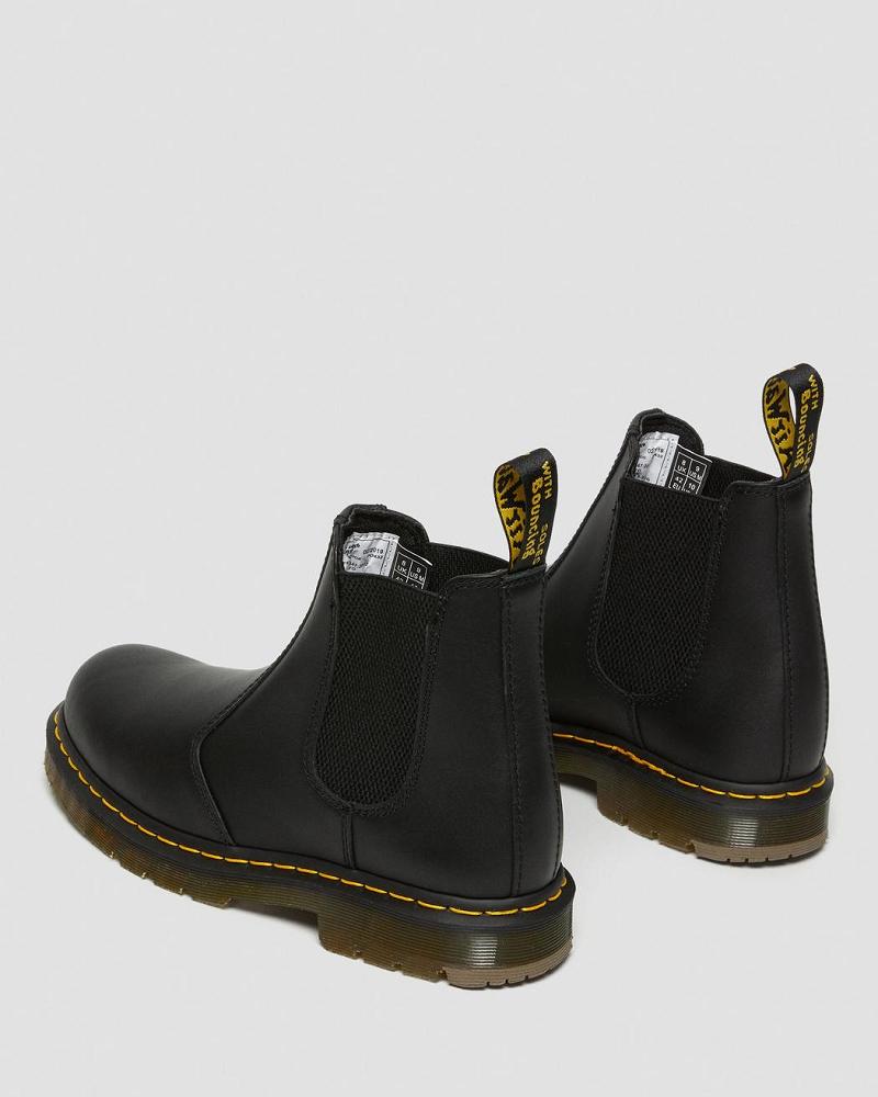 Botas De Trabajo Dr Martens 2976 Slip Resistant Cuero Mujer Negros | MX 39MQZ